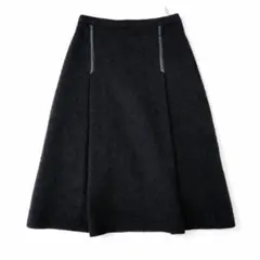 バーバリーブルーレーベル　ウールAラインスカート　サイズ36(S)