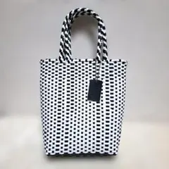 【美品】BEAUTY&YOUTH ダブルハンドル ミニバスケット カゴバッグ