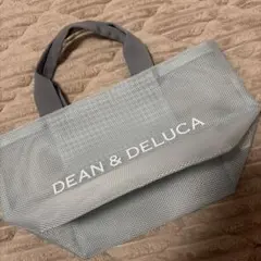 DEAN & DELUCA ライトブルーメッシュ トートバッグ