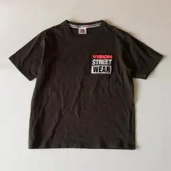 刺繍ロゴ VISION STREET WEAR ポケット Tシャツ Lサイズ