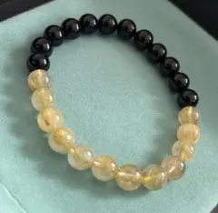 ReZARD】ルチル ブレスレット 金黒 ルチルクォーツ オニキス 金運 
