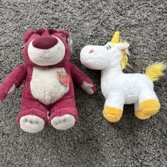 ロッツォとユニコーンのぬいぐるみセット　トイストーリー　大きなふわふわぬいぐるみ