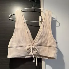 GU 2WAYレースアップビスチェQ ベージュ　M