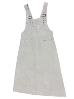 mystic ミスティック コーデュロイ ジャンパースカート ベージュ Fサイズ