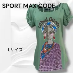 SPORT MAX CODE スポーツマックスコード 刺繍ビーズTシャツ Lのサムネイル
