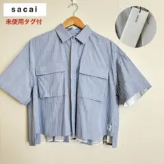 新品 sacai トーマスメイソン コットンポプリンシャツ ３のサムネイル