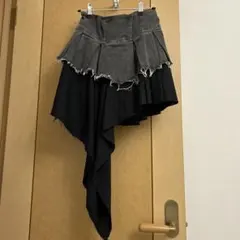 spray アシンメトリーミニスカート