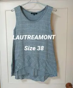 LAUTREAMONT ノースリーブ　サイズ38 グレーのサムネイル