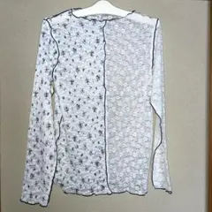 メリージェニー　レースコンビメロウトップス　アイボリー　レース　ガーリー　美品