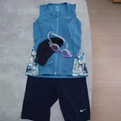 お値下げ写真説明ご確認ください。Nike スポーツ用水着 M　ネイビー