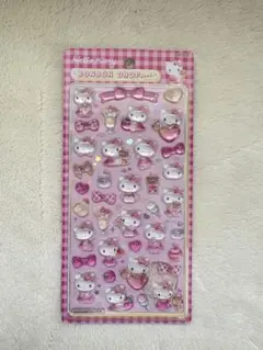 サンリオ第二弾　ハローキティピンク　ボンボンドロップシール正規品　サンスター文具