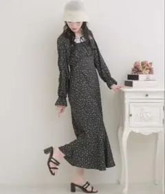 RETORO GIRL 花柄ワンピース