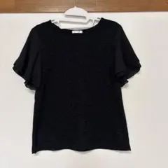 【美品】ハニーズ　半袖カットソー ブラック　レース　Mのサムネイル