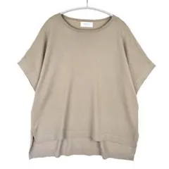 OPAQUE.CLIP レーヨン混オーバーサイズニット モカベージュ 38