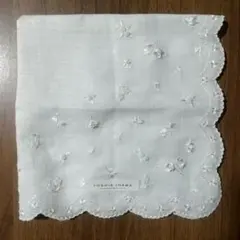 YOSHIE INABA イナバヨシエ 刺繍 白 ハンカチのサムネイル
