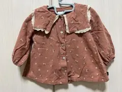 ふ*く様 バースデイ テータテート トップス 長袖 80 襟付き　ブラウス