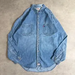 Levis リーバイス デニムシャツ 古着 90s XL 青 20309