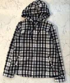 L.L.Bean リラックスフィット フルジップ フード付き チェックシャツ