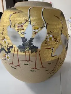 【九谷焼 8号花瓶 牡丹 九谷白峰 松山作】アンティーク 新品 花器 壺 床の間 九谷焼 8号花瓶 牡丹 九谷白峰 松山作】アンティーク 新品 花器 壺