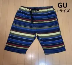 GU マルチボーダー ショートパンツ Lサイズ