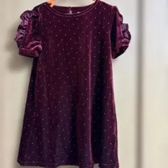 next キッズ ベロアワンピース 半袖
