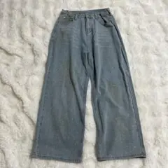SHEIN キラキラデニム Sサイズ ウエスト調節可能のサムネイル