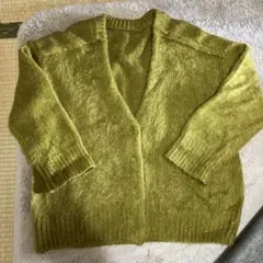 FREAK‘S STORE シャギーニットカーディガン フリーサイズ　カーキ
