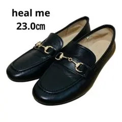 【美品】heal me ヒールミー ビットローファー ブラック 23.0cm