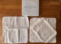 GELATO PIQUE パステルカラー　ハンカチ　日本製　2枚セット