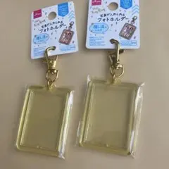 写真が入れられるフォトキーホルダー２点