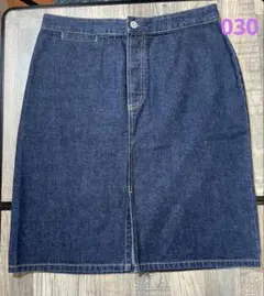 GAP デニムスカート ひざ丈 タイトスカート スリット入り M