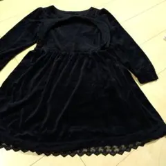 コムサイズム130黒ワンピース