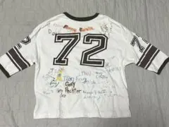 デニムアンドダンガリー　ナンバリング 落書きプリント　Tシャツ　130サイズのサムネイル