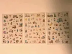 シルバニアファミリー シール 3枚セット