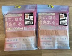 新品　ワークマンレディースメディヒール　ルーム半袖　オレンジL　上下セット