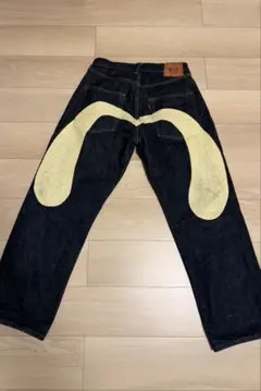EVISU 塩谷ブラザーズ 40 黒大黒 ビックカモメ ビッグサイズ 半ズボン EVISU 塩谷ブラザーズ 40 黒大黒 ビックカモメ ビッグサイズ 半ズボン