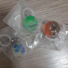 彩り変わった　涼を感じるめじるしアクセサリー　トマト　かき氷　水うちわ