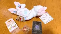 【3点セット】ニンフィア　イーブイフレンズ　ぬいぐるみ　キーホルダー　シール