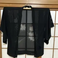 羽織4 黒い透け感