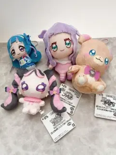 プリキュア　4点セット　ぬいぐるみ　キーホルダー　モフルン　メロロン