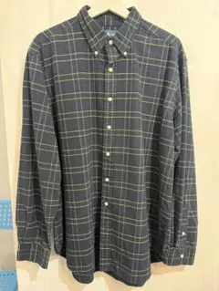 Ralph Lauren ラルフローレン 長袖シャツ チェック柄グリーン XLのサムネイル
