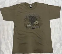 ヴィンテージ 古着 Tシャツ アニマルプリント カーキ
