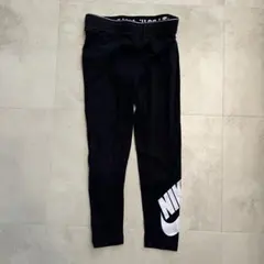 【最終値下げ】NIKE スパッツ 120cm ブラック 大ロゴ 良品 即日配送
