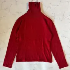 フランス製　CHACOK vintage タートルネック ニット セーター 赤