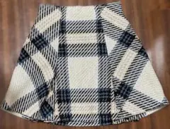 正規品 snidel ロービングチェックスカート IVR