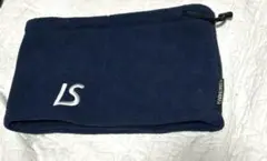 LUZeSOMBRAロゴ ネックウォーマー ネイビー フリース　ルースイソンブラ