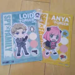 スパイファミリー　下敷き　消しゴム　アーニャ　ロイド　ダミアン