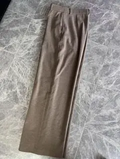 UNIQLO ブラッシュドジャージーワイドパンツ/丈長め