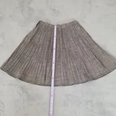 マジェスティックレゴン チェック柄 プリーツスカート インナーパンツ付き