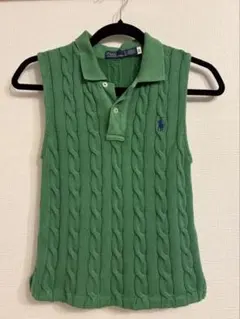 Polo Ralph Lauren ノースリーブケーブルニット グリーンXSのサムネイル